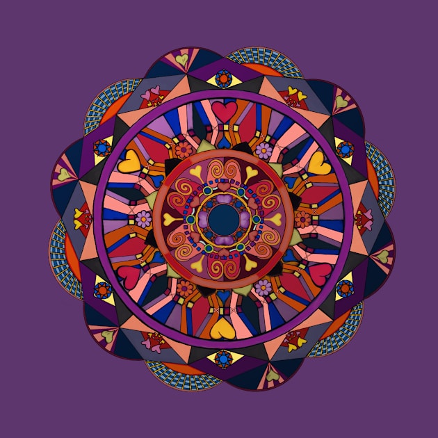 Watch Over My Heart Mandala by AlishaDawnCreations