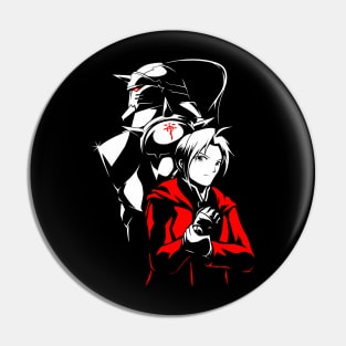 Elric Brothers - Edward & Alphonse - Fullmetal Alchemist Brotherhood Pin