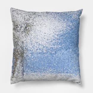 Abstract Winter Scene Pillow