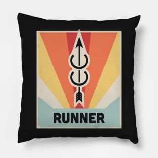 RUNNER | Vintage Cross Country Poster Pillow