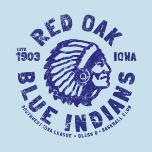 Red Oak Blue Indians T-Shirt