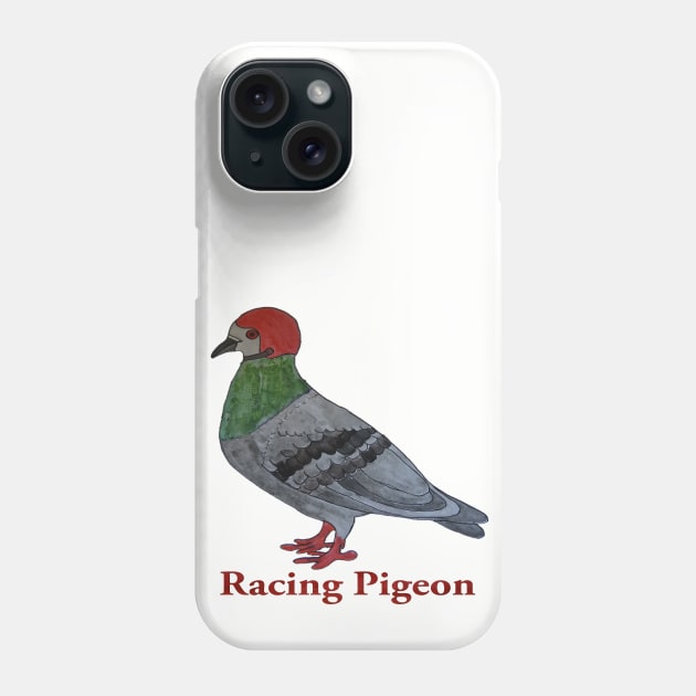 Racing Pigeon Phone Case by ABY_Creative