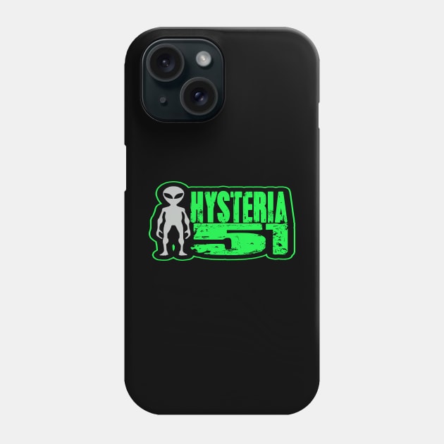 Hysteria 51: Mr. Hand - Green Version Phone Case by Hysteria 51's Retro - RoundUp