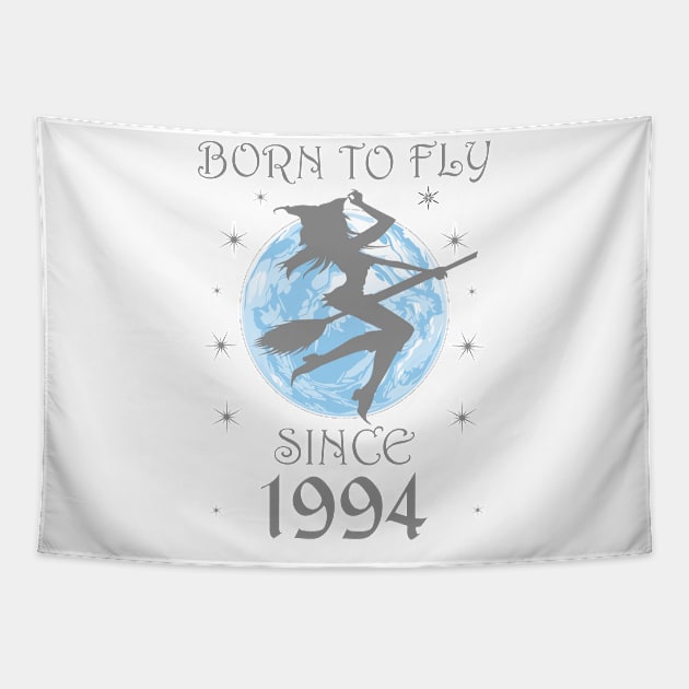 BORN TO FLY SINCE 1944 WITCHCRAFT T-SHIRT | WICCA BIRTHDAY WITCH GIFT Tapestry by Chameleon Living