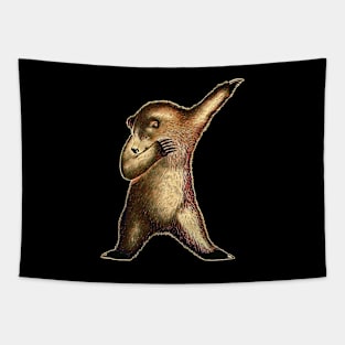 Bear dabbing bear lover,bear Tapestry