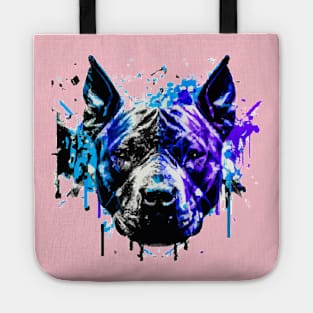 Pit Bull Terrier Photo Mural Print Artwork Tote