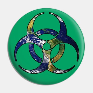 Biohazard Earth Pin