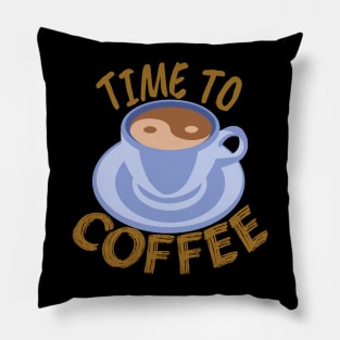 Time to Coffee Pillow