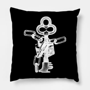 Lock and Key Negative Pillow