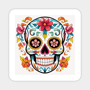 Day of the Dead Sugar Skull 5 Magnet