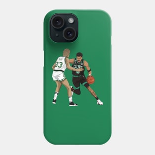 Jayson Tatum vs Larry Bird Phone Case