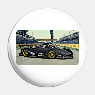 Pagani Zonda R Track Print Pin