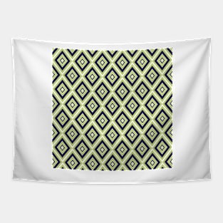 Blue and green diamond motif pattern Tapestry