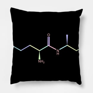 Vyvanse Kawaii Pastel Rainbow Molecule Pillow