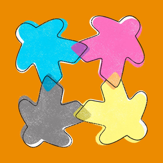 CMYK Meeple by east coast meeple