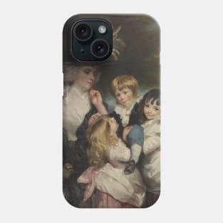 Lady Smith (Charlotte Delaval) and Her Children (George Henry, Louisa, and Charlotte) by Joshua Reynolds Phone Case