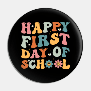 Happy First Day Of School Summer's Out For School Teacher Pin