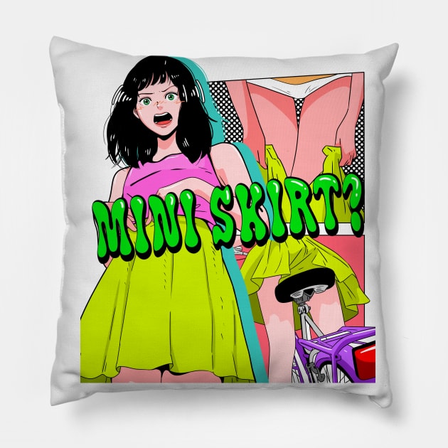 Mini Skirt Pillow by chao-illustrator