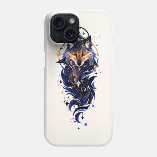 A wolf spirit watercolor Phone Case