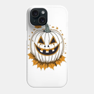 horror simple pumpkin Phone Case