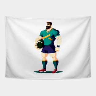 Rugby Player Tapestry