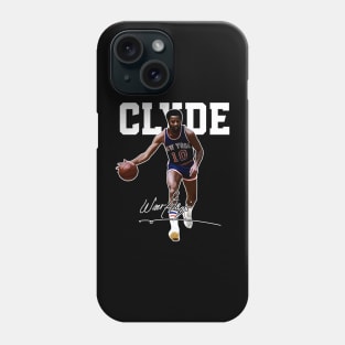 Walt Frazier The Clyde Basketball Legend Signature Vintage Retro 80s 90s Bootleg Rap Style Phone Case