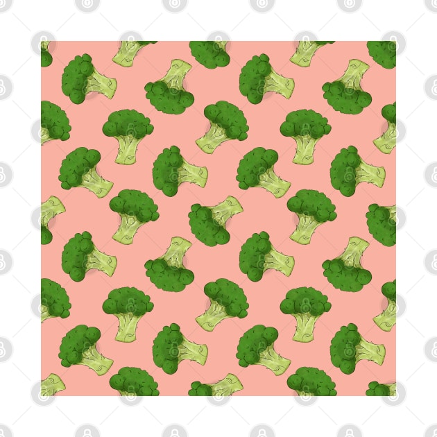 Broccoli Pattern by okpinsArtDesign