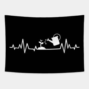 Gardening heartbeat, garden lover, plant lover Tapestry