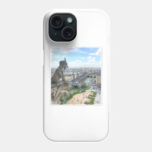 Gargoyle View of Paris Phone Case