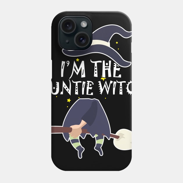 Im the auntie Witch Shirt Halloween Matching Group Costume Phone Case by foxmqpo