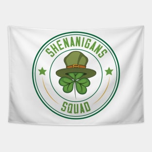 Shenanigans Squad Funny St. Patrick's Day Tapestry