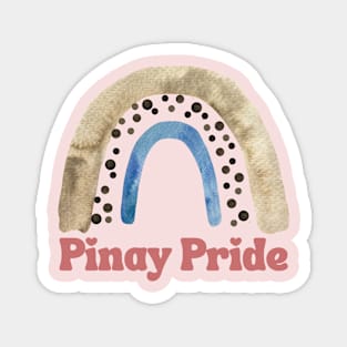 Pinay Filipina Pride Cute Rainbow Magnet