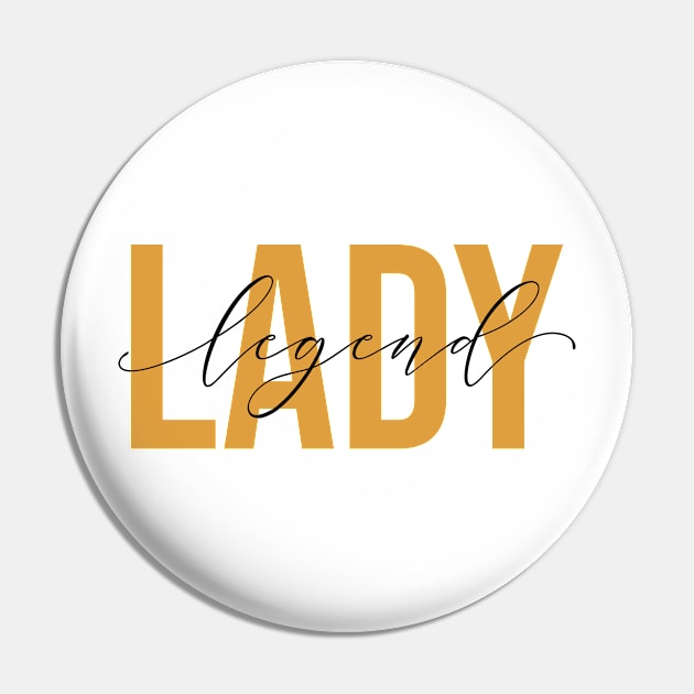 Lady Legend - Gold Pin by RainbowAndJackson