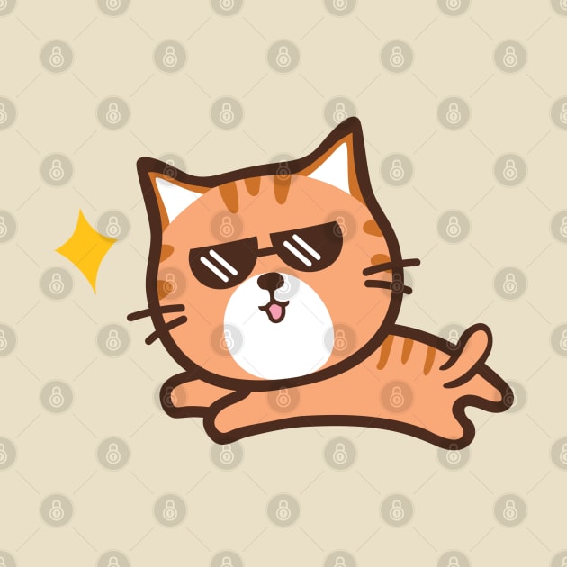 Cute cartoon cat by icepop