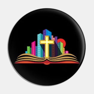 Urban Prayer Holy Church Cross Pin