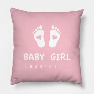 Baby girl loading Pillow