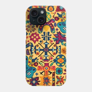 Colors in Harmony: Celebrating Autism Diversity in Mexican Folk Art Phone Case