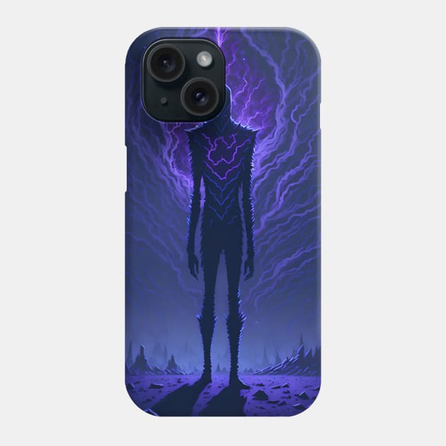 Enderman in Eerie Landscape Fan Art Phone Case by onsyourtee