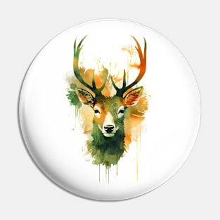 Surreal Deer Pin