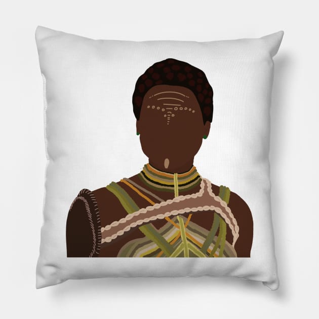 Nakia Pillow by CalliesArt