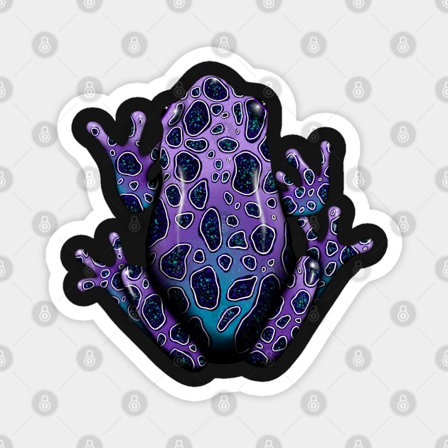 Purple Poison Dart Frog Magnet by Vivid Chaos