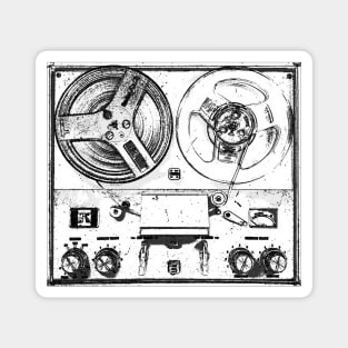 Reel To Reel Analog Tape Machine Music Magnet