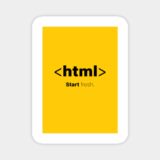 Coding Cards, Colorful Graphics Filled With HTML Coding Jokes Magnet