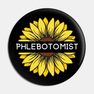 Sunflower Phlebotomist Pin