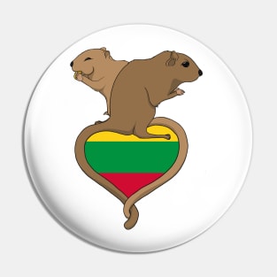 Gerbil Lithuania (light) Pin