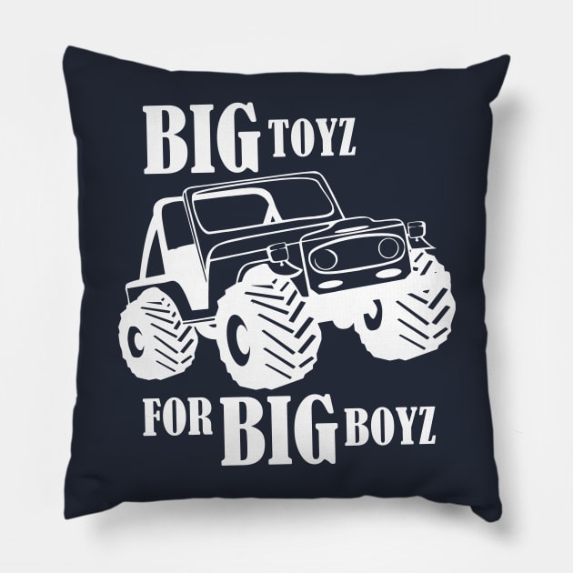 4X4 Off Road ATV - Big Toyz For Big Boyz Gift Pillow by TCP