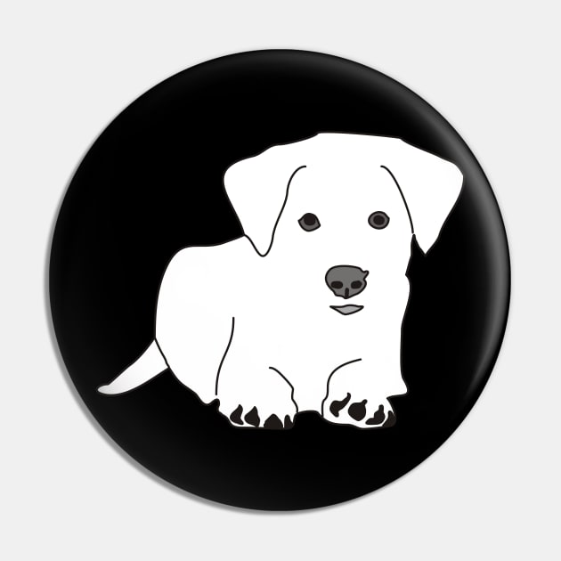 Cute Dog Line Art Drawing Pin by Alex