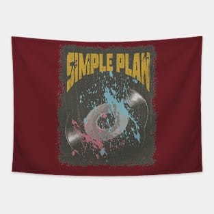 Simple Plan Vintage Vynil Tapestry