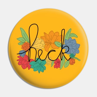 heck - floral Pin