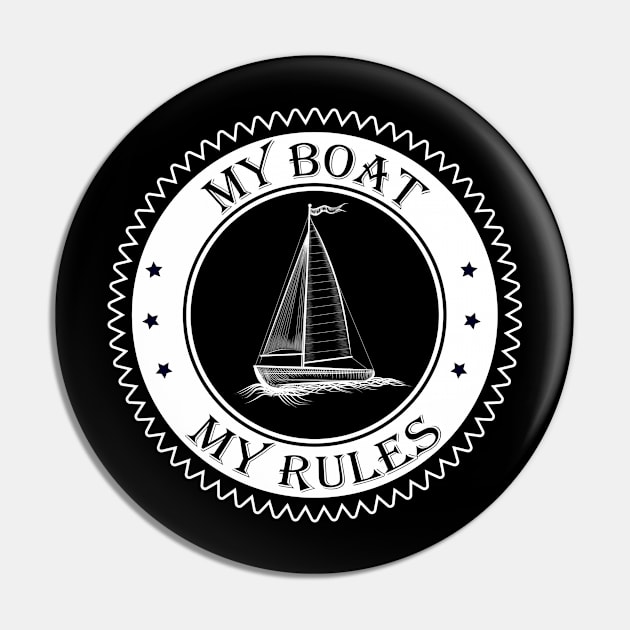 My boat my rules boat sailor sailboat captain ship Pin by SpruchBastler